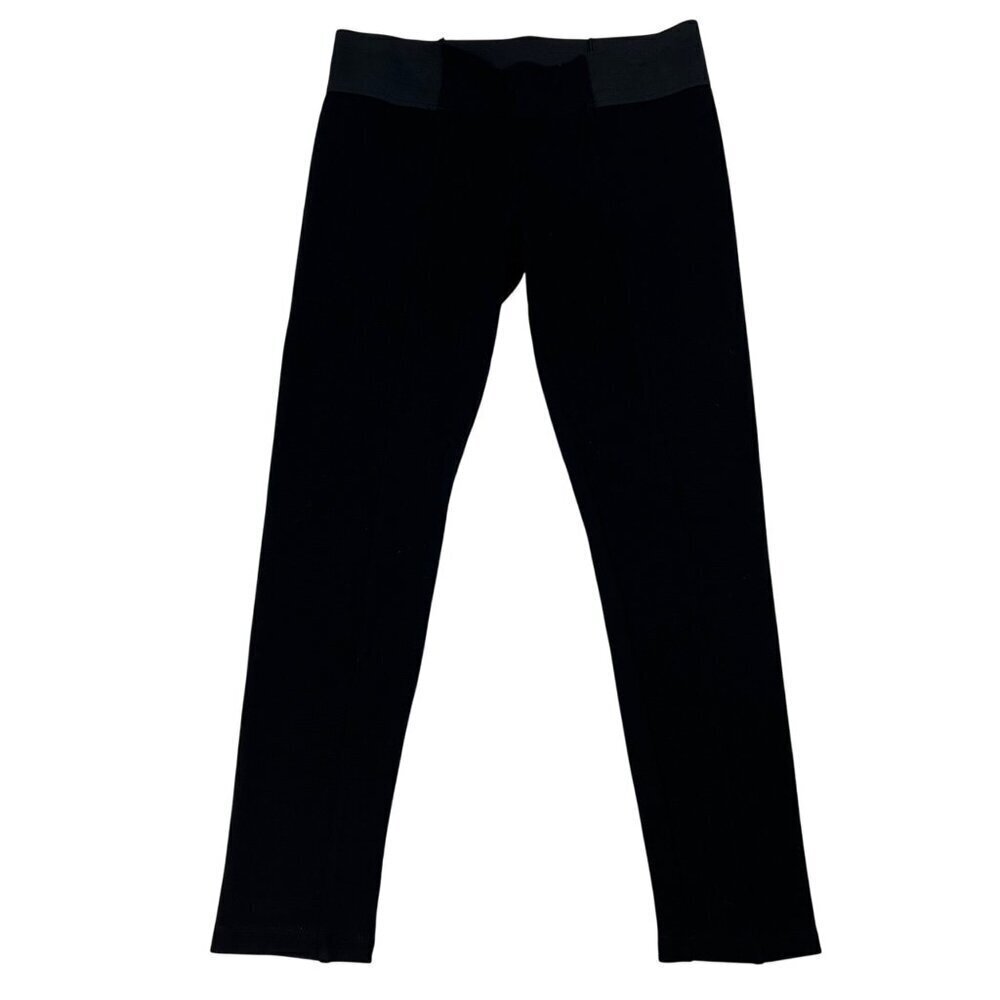 Simply Vera Vera Wang Womens Low Rise Dress Cropped Leggings Black Medium